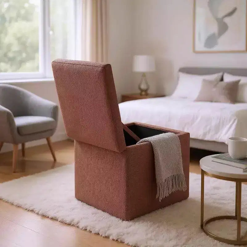 MAYEERTY Multi-Functional Storage Ottoman, Cushioned, Home Use