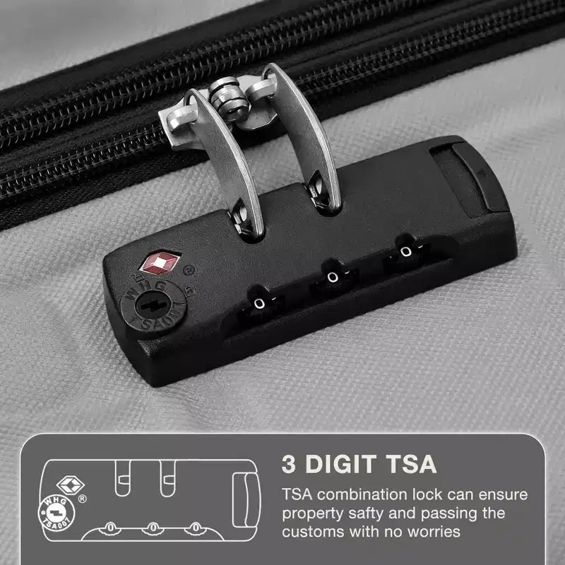 24 inch Expandable Hard Shell Carry On Luggage with Spinner Wheels, Hardside Carry On Suitcase with Tsa Lock, Lightweight Hardshell Suitcase