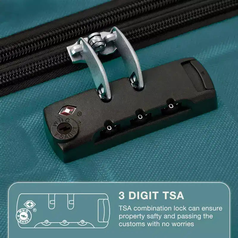 24 inch Expandable Hard Shell Carry On Luggage with Spinner Wheels, Hardside Carry On Suitcase with Tsa Lock, Lightweight Hardshell Suitcase