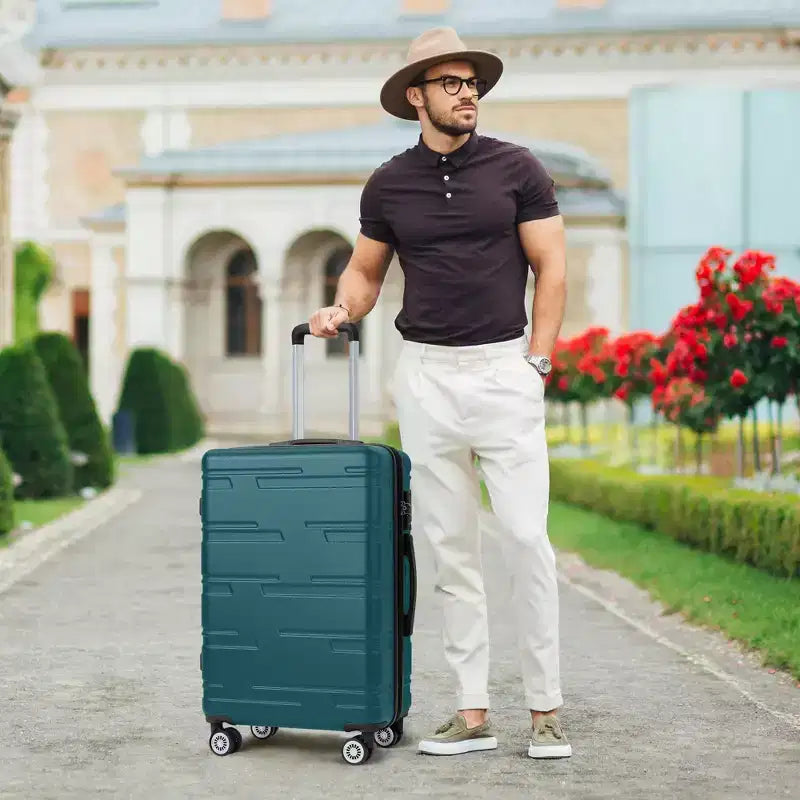 24 inch Expandable Hard Shell Carry On Luggage with Spinner Wheels, Hardside Carry On Suitcase with Tsa Lock, Lightweight Hardshell Suitcase