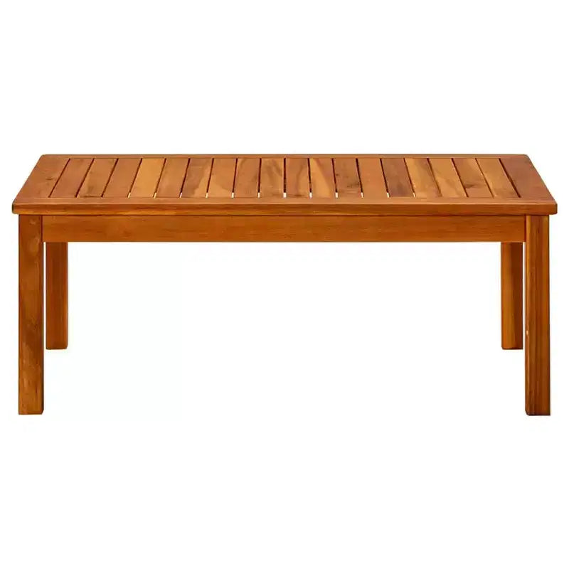 vidaXL Coffee Table Natural Wood Solid Acacia Wood - 35.4 x 19.7 x 14.2