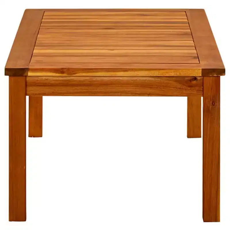 vidaXL Coffee Table Natural Wood Solid Acacia Wood - 35.4 x 19.7 x 14.2