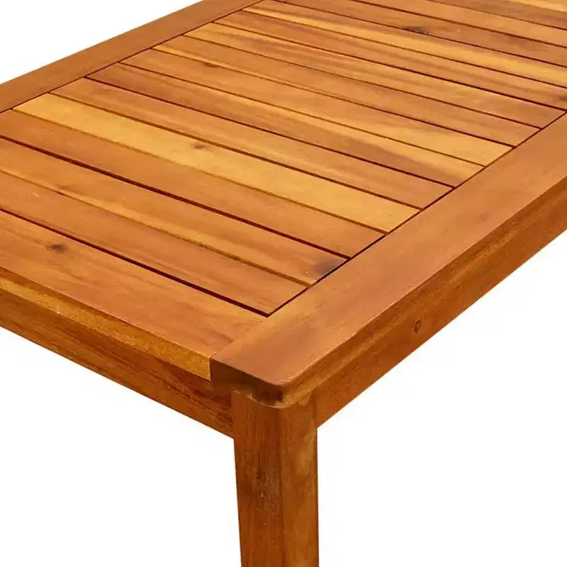 vidaXL Coffee Table Natural Wood Solid Acacia Wood - 35.4 x 19.7 x 14.2