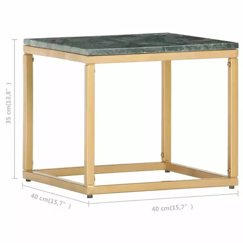 vidaXL Coffee Table End Table Side Sofa Table Real Stone with Marble Texture