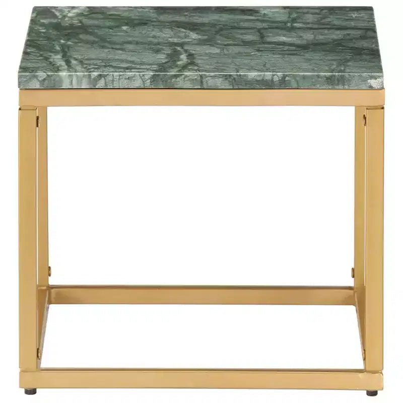 vidaXL Coffee Table End Table Side Sofa Table Real Stone with Marble Texture