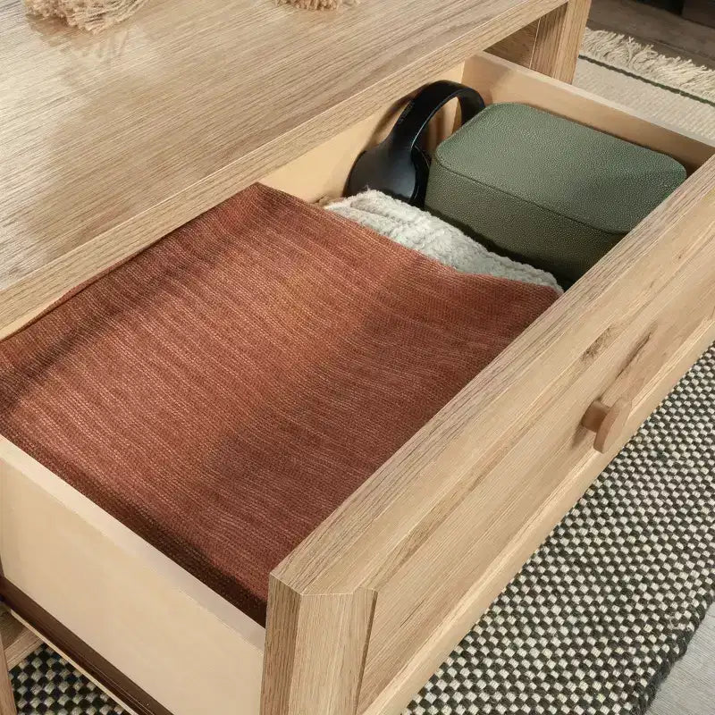 GDFStudio Halden Farmhouse Wood Lift-Top Coffee Table with Hidden Storage