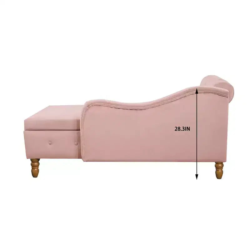 Modern Storage Sofa Recliner With Nailhead Trim, Button Tufted Upholstered Velvet Lounge Chair With Storage And Pillow For Living Room