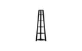 TUYOHW Modern 5-Tier Wood Corner Bookshelves,Bookshelf with Fixed Tray Style shelf,Storage Racks,Lightweight Bookcases for Living Room,Office