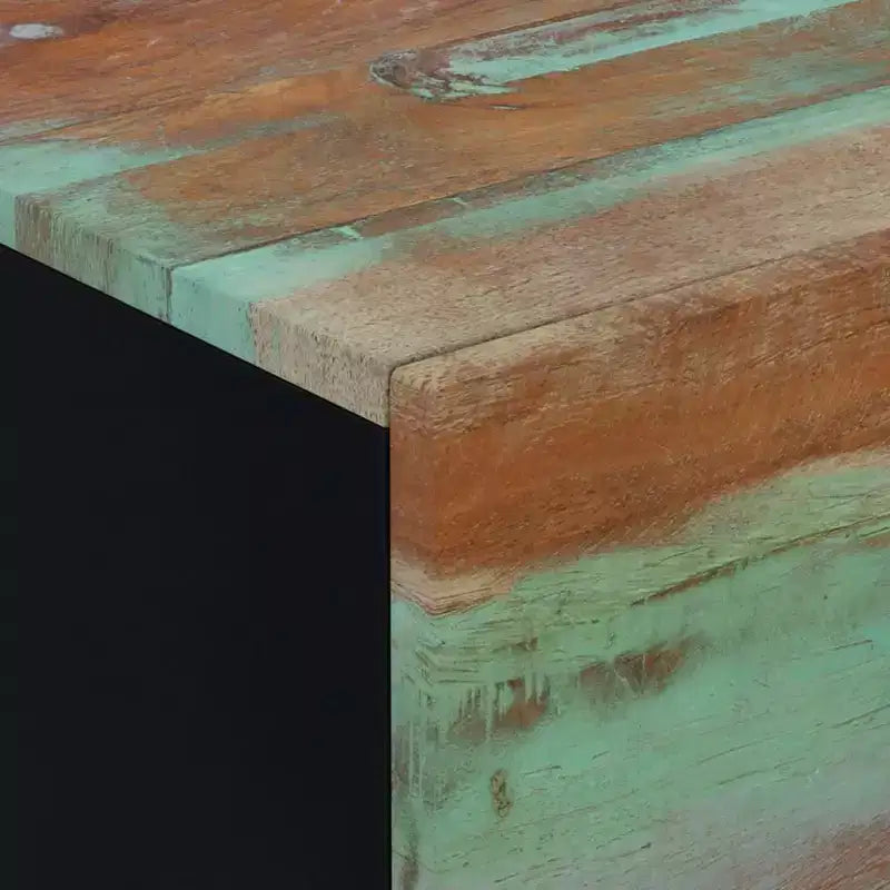 vidaXL Bedside Cabinet Multicolour Solid reclaimed wood, iron Medium