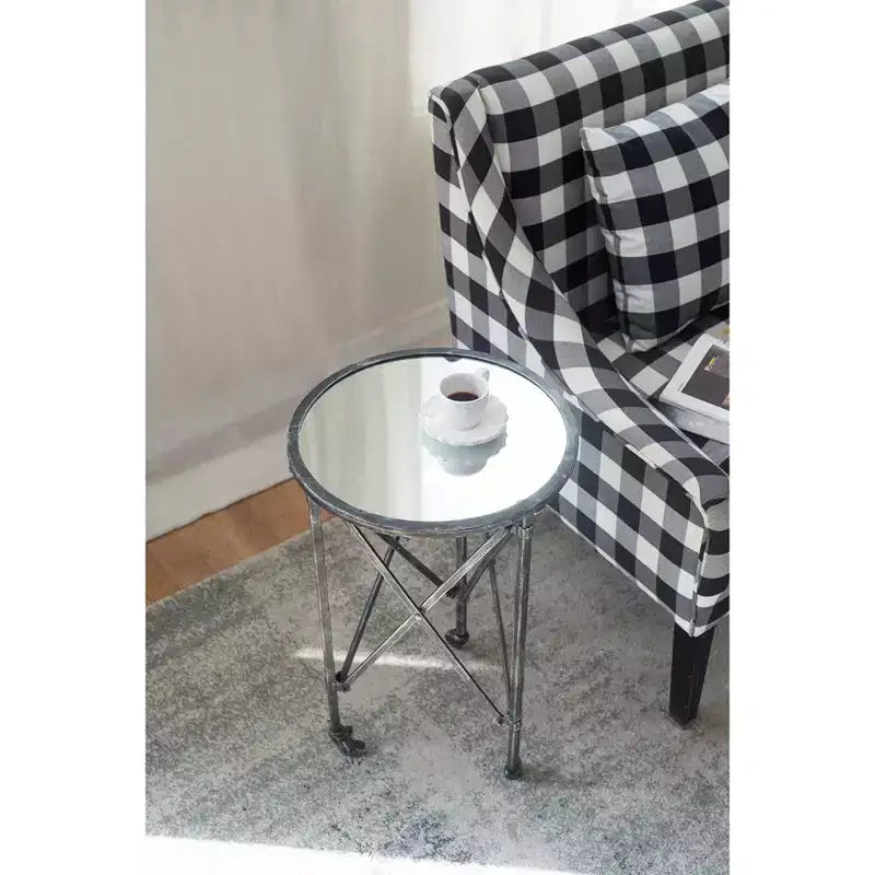 Table d'appoint ronde D17x26,5