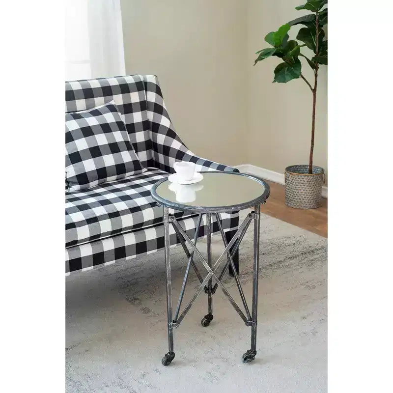 Table d'appoint ronde D17x26,5