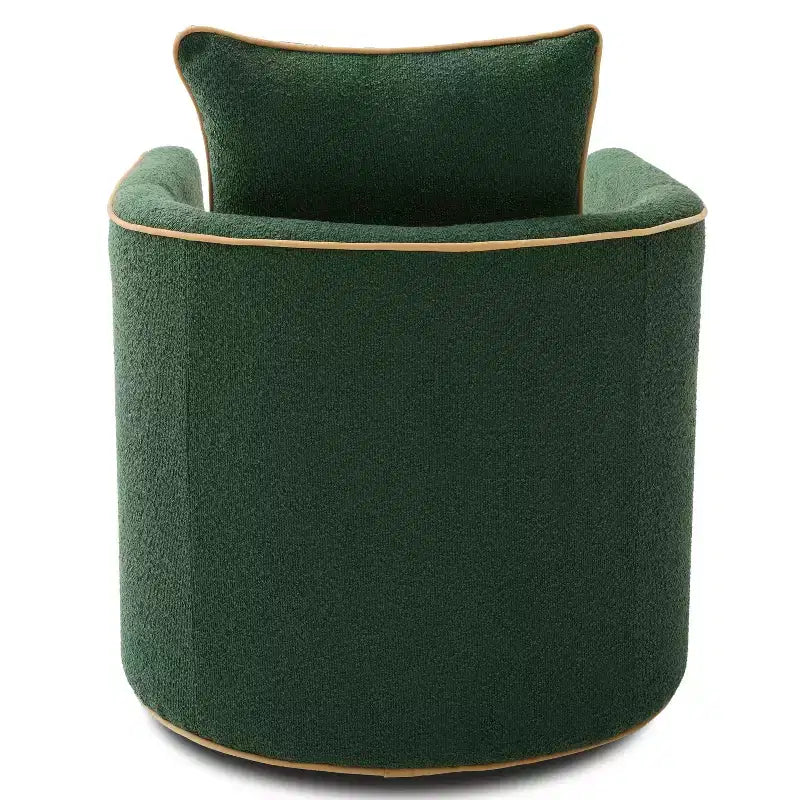 Christopher Knight Home Rena Modern Iron Boucle Upholstered 360 Swivel Accent Chair