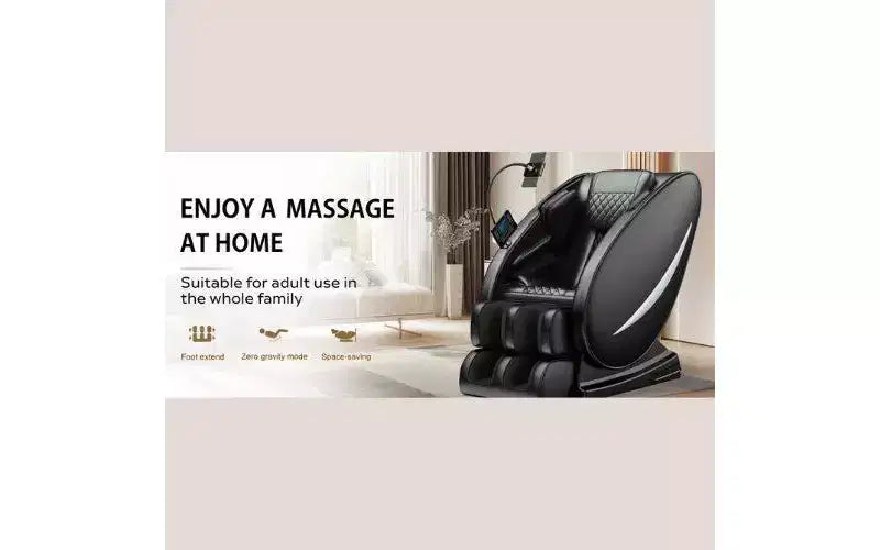 Fauteuil de massage relaxant à pression d'air intégrale avec Bluetooth et gravité zéro