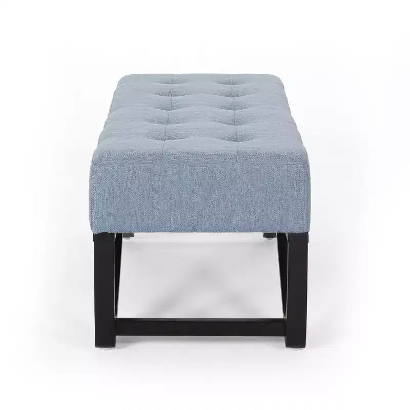 Pouf Rectangulaire avec Coussin, Banc de Lit avec Pieds Élégants, Repose-Pieds pour Salon, Chambre, Entrée