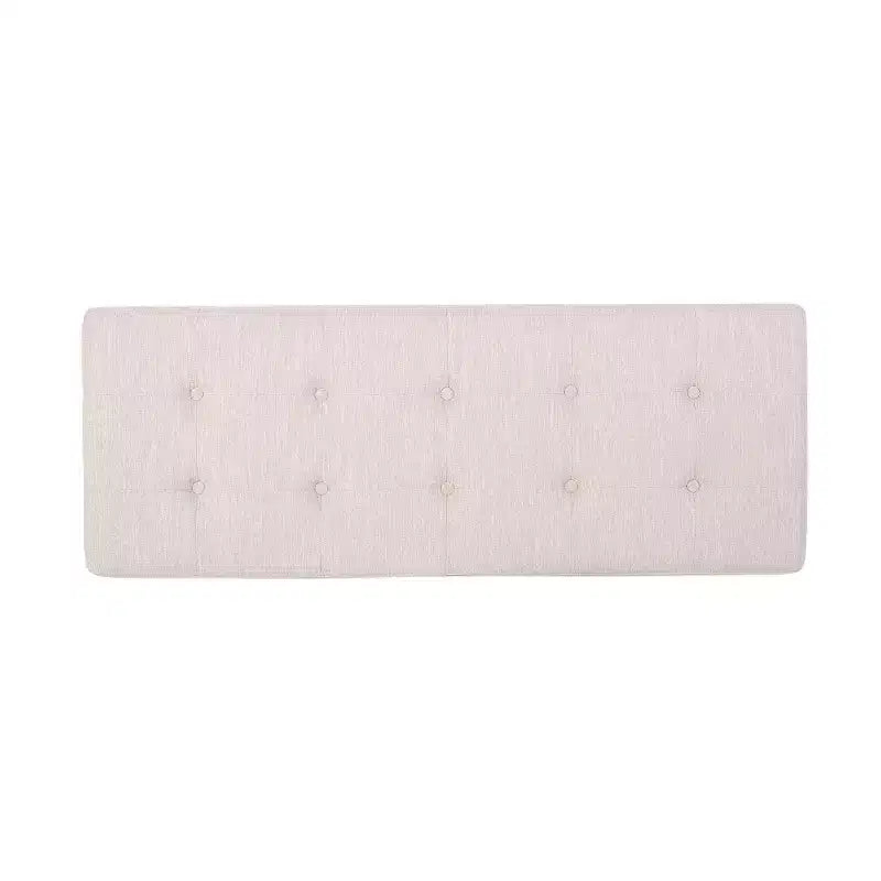 Pouf Rectangulaire avec Coussin, Banc de Lit avec Pieds Élégants, Repose-Pieds pour Salon, Chambre, Entrée