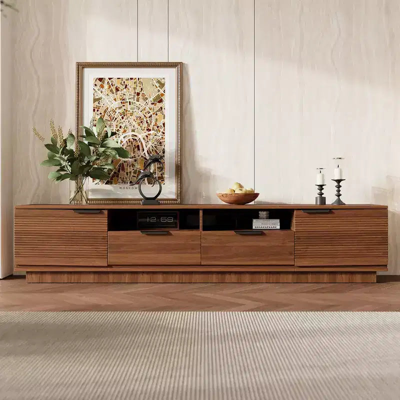 JVNOXK 78-inch Modern Entertainment Center TV Stand Accommodates TVs up to 85 inches Features deep drawers for storage Ideal for living rooms