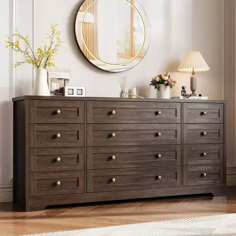 Commode, Commode en bois de 160 cm de large, Meuble TV moderne pour téléviseur de 65 pouces, Chambre à coucher, Salon, Entrée
