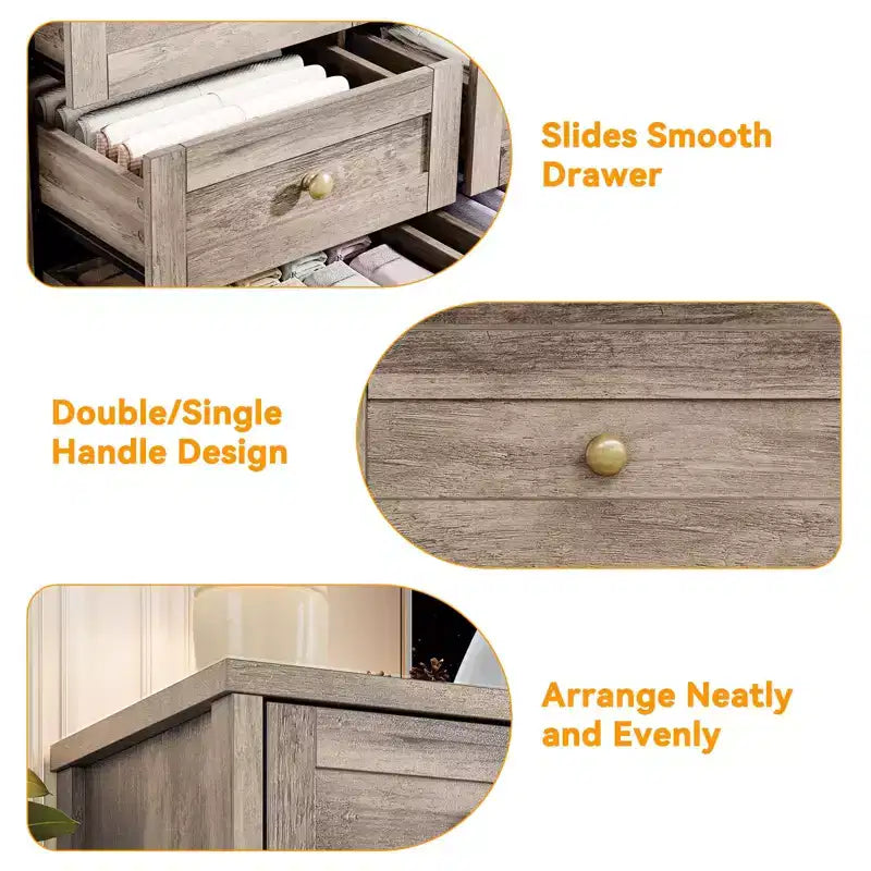 Commode, Commode en bois de 160 cm de large, Meuble TV moderne pour téléviseur de 65 pouces, Chambre à coucher, Salon, Entrée
