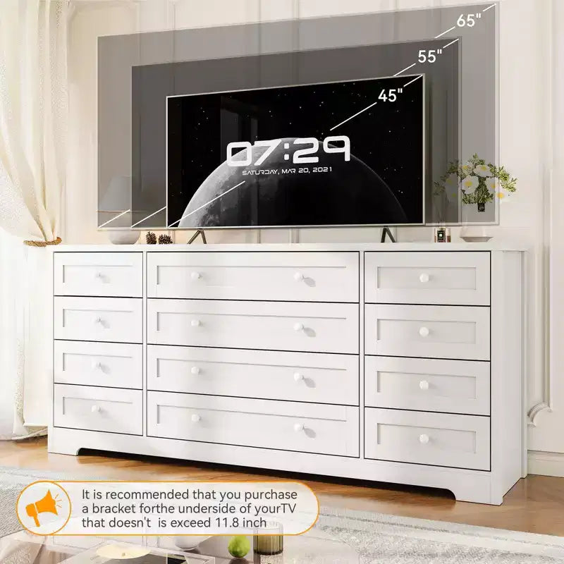 Commode, Commode en bois de 160 cm de large, Meuble TV moderne pour téléviseur de 65 pouces, Chambre à coucher, Salon, Entrée