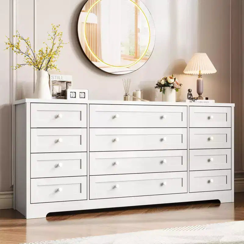 Commode, Commode en bois de 160 cm de large, Meuble TV moderne pour téléviseur de 65 pouces, Chambre à coucher, Salon, Entrée