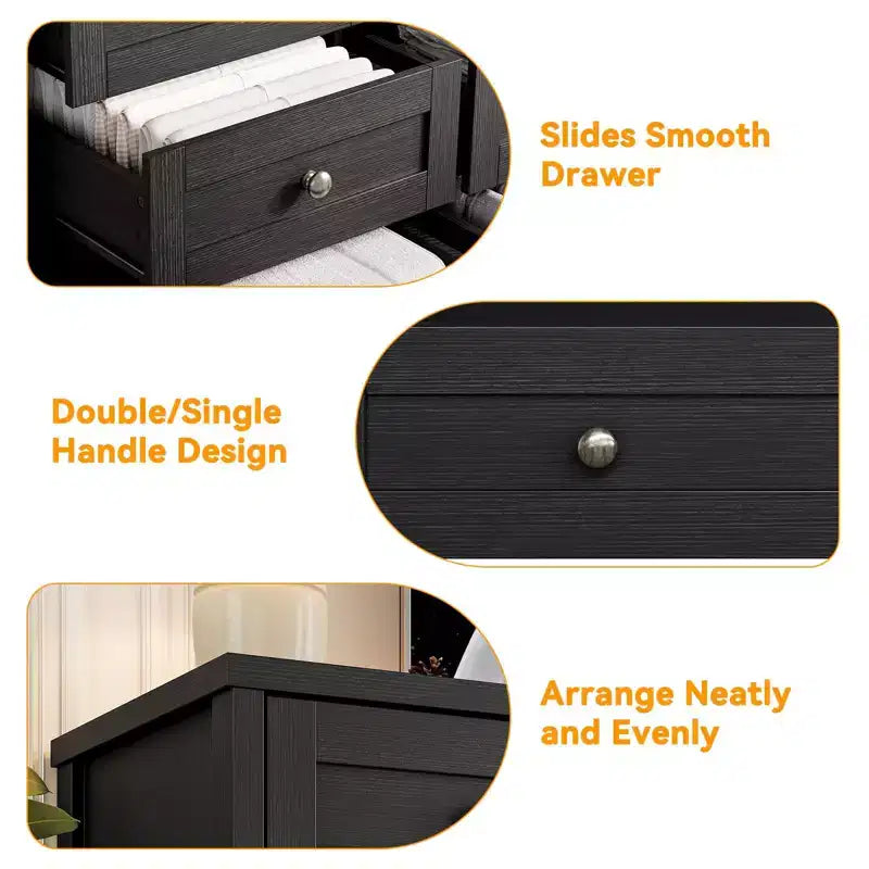 Commode, Commode en bois de 160 cm de large, Meuble TV moderne pour téléviseur de 65 pouces, Chambre à coucher, Salon, Entrée