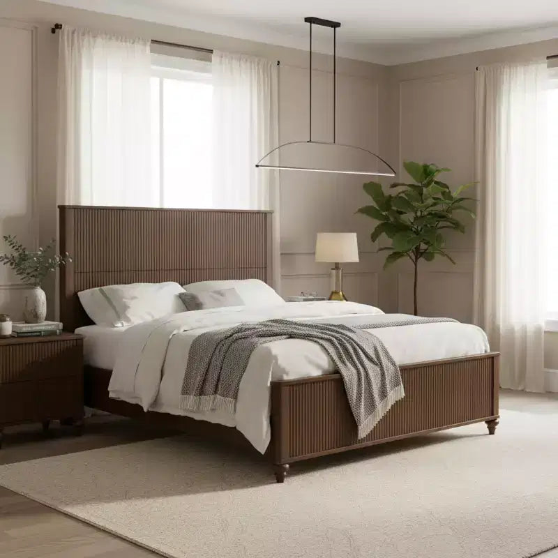 Christopher Knight Home Renata Modern Wooden Bed Frame with Headboard and Footboard