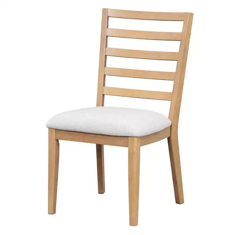 Farmhouse Extendable Round Dining Set for 4, Wood Round Kitchen Table with Leaf, 4 Upholstered Chairs for Dining Room