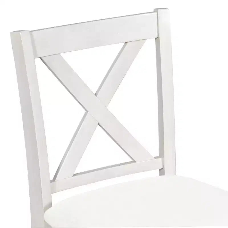 Counter Height Dining Table Set for 4, Wood Bar Table with Storage shelf and 2 stools & 2 Chairs for Small Places