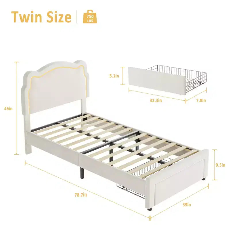 Luxury Velvet Platform Bed Frame with Adjustable Bear Headboard  Noise-Free Upholstered Bed, No Box Spring Required, Modern Bedroom Statement Piece