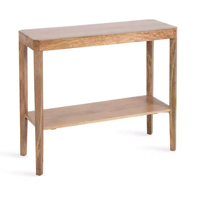 Kate and Laurel Talcott Wood Console Table, 36x14x33, Natural