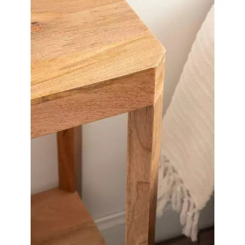Kate and Laurel Talcott Wood Console Table, 36x14x33, Natural
