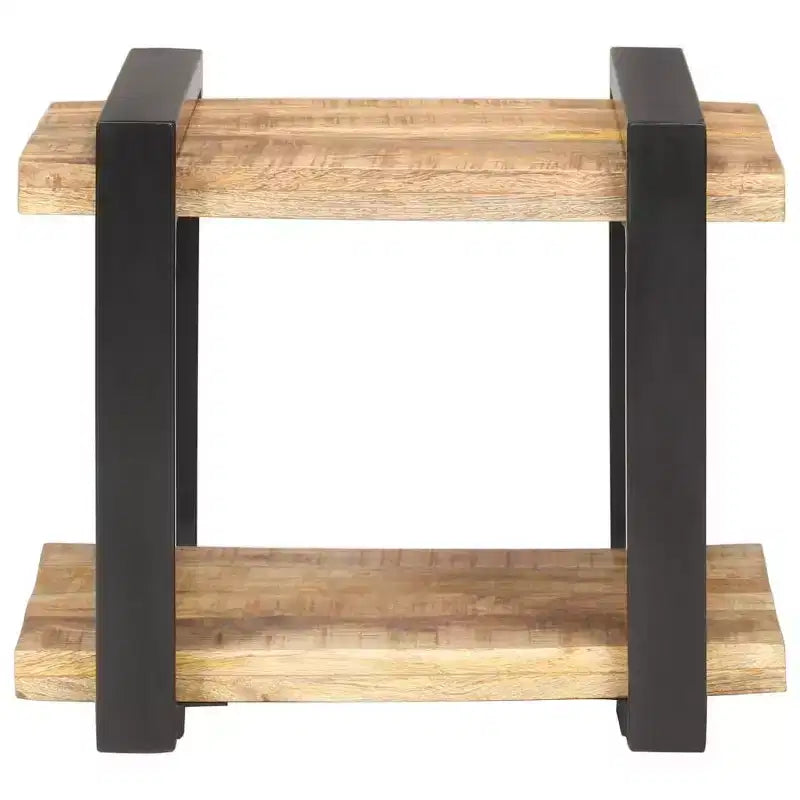 vidaXL Bedside Cabinet Natural wood Rough mango wood, iron Medium