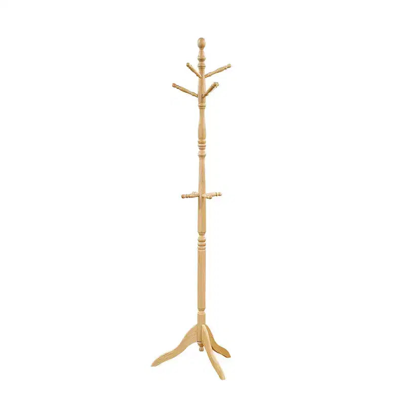 72 Solid Wood Coat Rack 10 Hooks 3-Tier Entryway Organizer