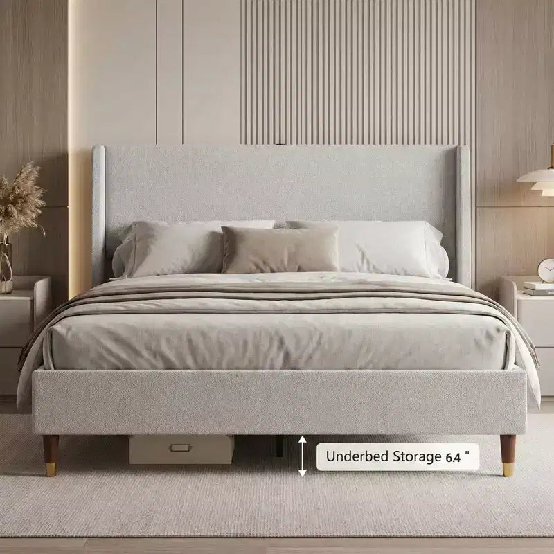 Ora Maison Modern Upholstered Storage Bed