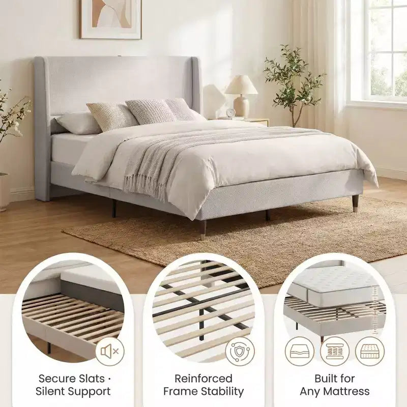 Ora Maison Modern Upholstered Storage Bed