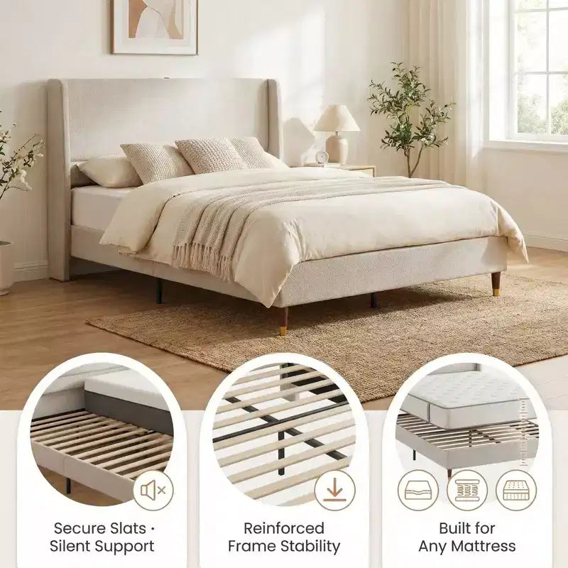 Ora Maison Modern Upholstered Storage Bed