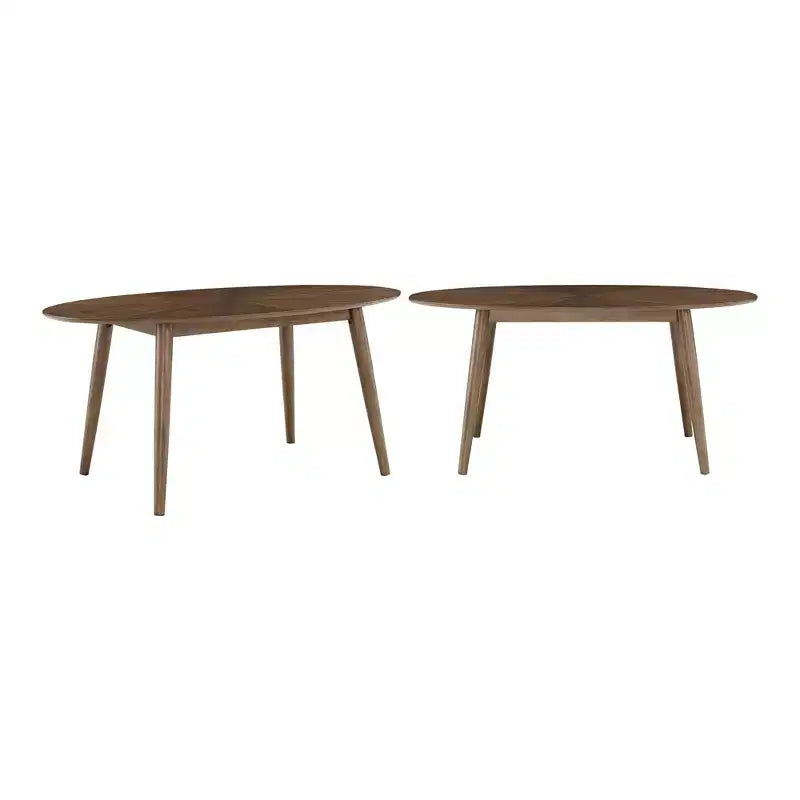 Jonas 63 Mid-Century Walnut Oval Dining Table - Walnut - iNSPIRE Q