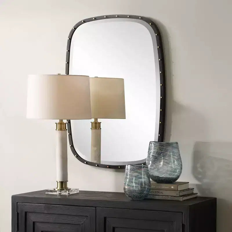 Uttermost Benedo Black 26 x 36 Rectangular Wall Mirror