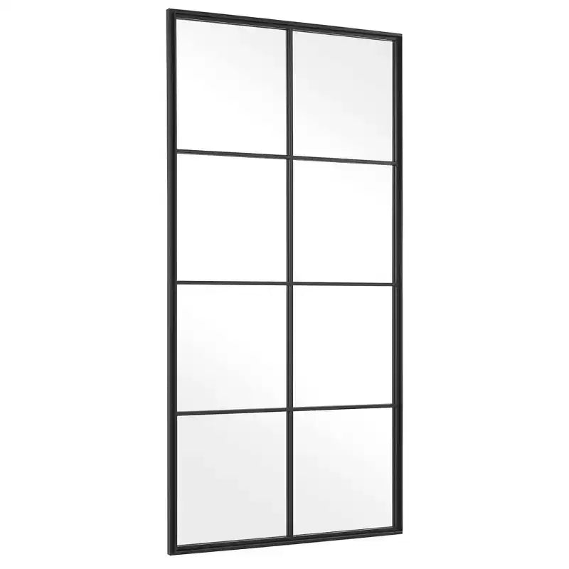 Uttermost Rousseau Wrought-Iron Black 30 x 60 Wall Mirror