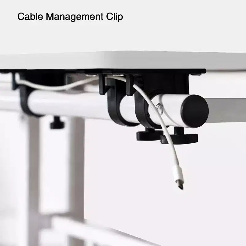 COZONY Height-Adjustable Standing Desk with Wheels, Mobile Sit-Stand Laptop Table with Tilting Top