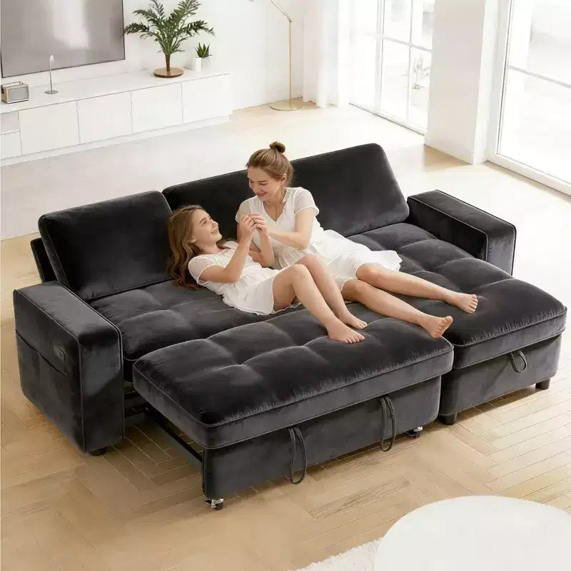 Dyonery Convertible Storage Sofa Bed