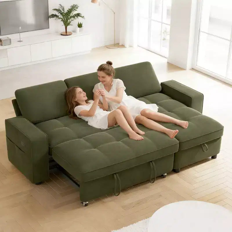 Dyonery Convertible Storage Sofa Bed