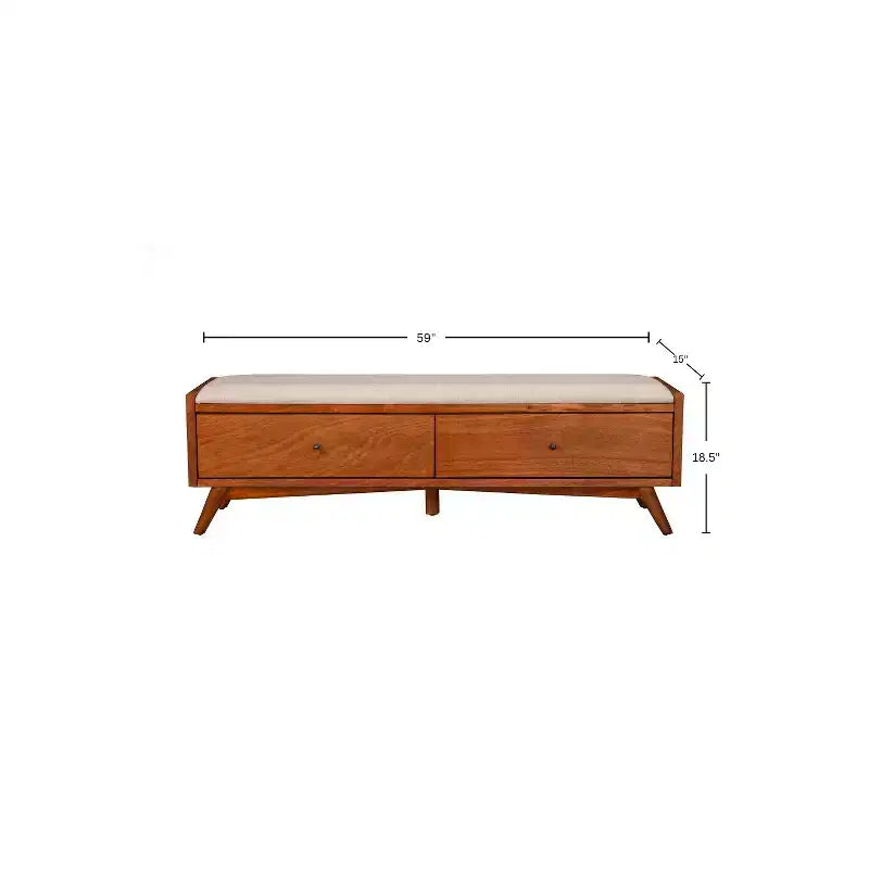 Flynn Bench, Chestnut