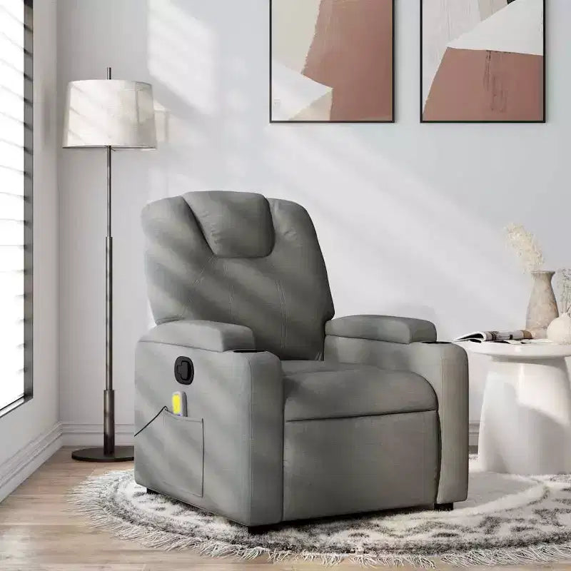 vidaXL Recliner Chair 100% Polyester, Metal, Plywood Single