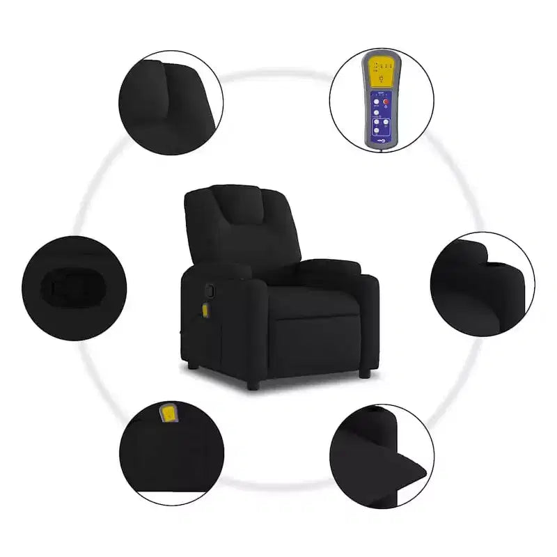 vidaXL Recliner Chair 100% Polyester, Metal, Plywood Single