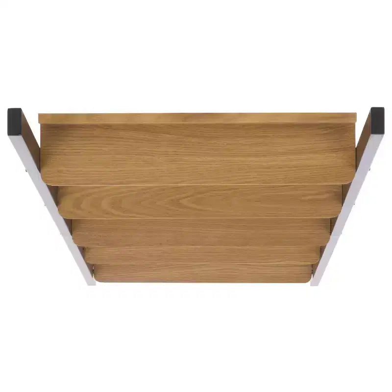 Isaac Iron/Wood Shelf - Natural/Black - SEI