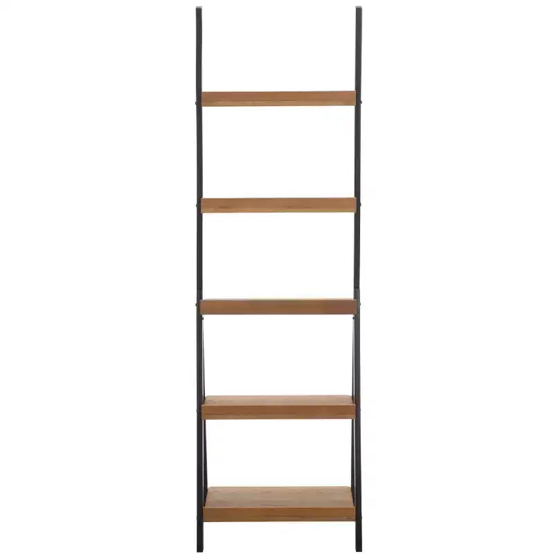 Isaac Iron/Wood Shelf - Natural/Black - SEI