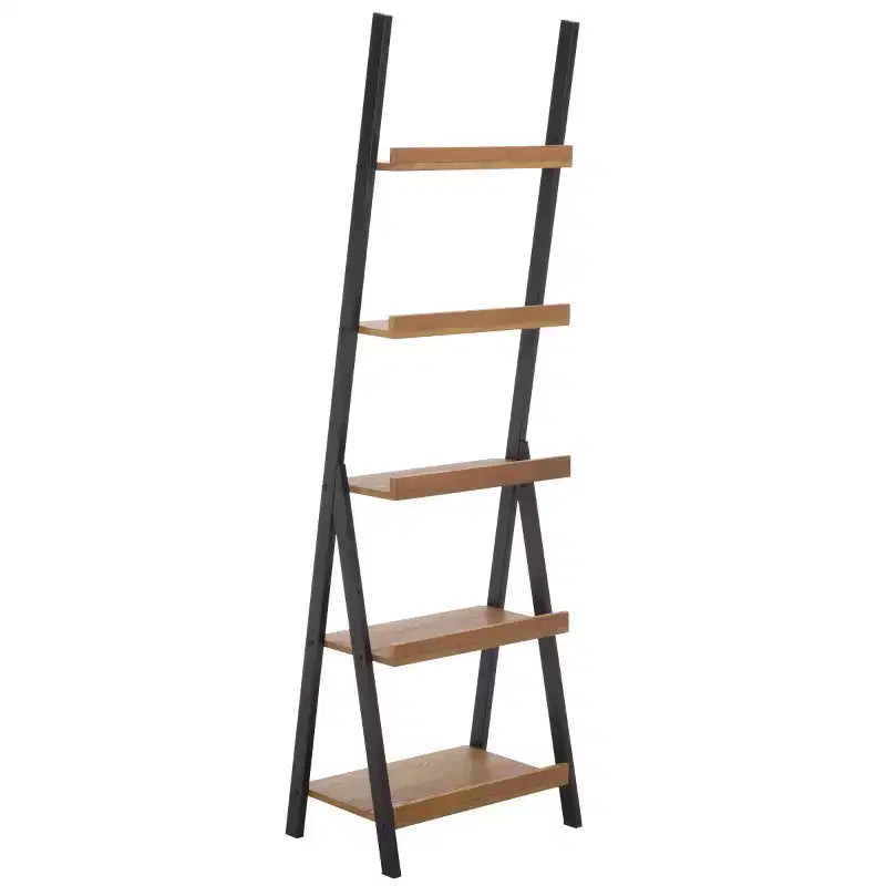Isaac Iron/Wood Shelf - Natural/Black - SEI