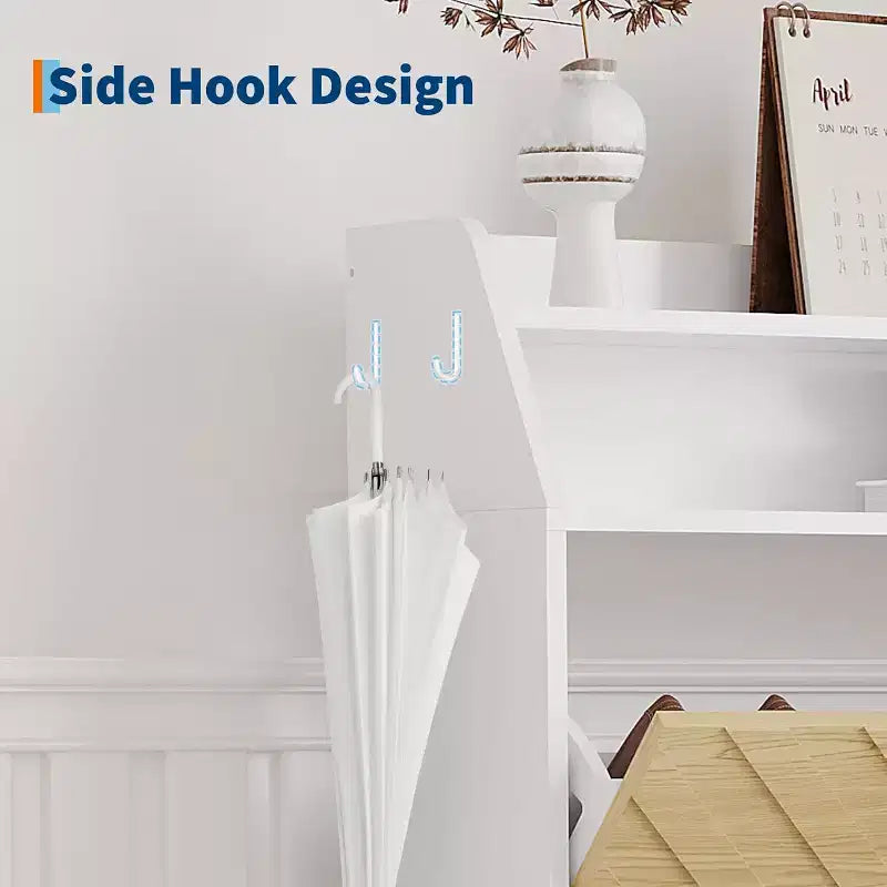 Space Saving Narrow Slim Shoe Cabinet, 3 Flip Drawers Freestanding Hidden Shoe Rack Organizer, Wood Grain Farmhouse Furniture for Entryway Hallway