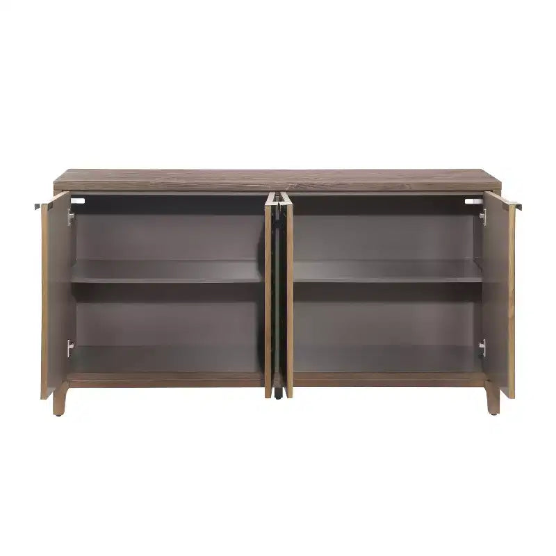 Christopher Knight Home Gree 59'' Mid-Century Modern 3D Woven 4-Door Sideboard Cabinet